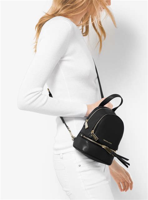 michael kors rhea mini backpack|Michael Kors slim backpack purse.